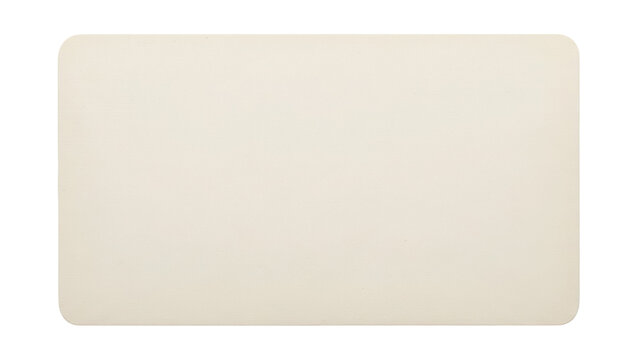 Beige rounded rectangle PNG isolated on transparent background, blank card element for graphic design and creative projects