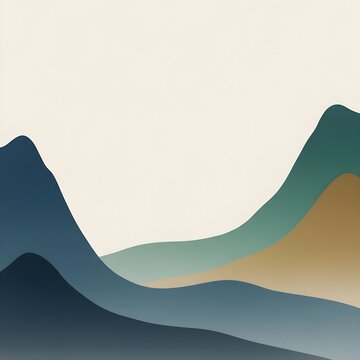 산맥 그림과 비어잇는 공백 전통 문화 동양적인Mountain Range Paintings and Beyit Traditional Culture Oriental