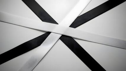 Abstract metal texture background featuring a red Scottish flag ribbon design with cross patterns and vector business banner illustrations on a decorative paper shape