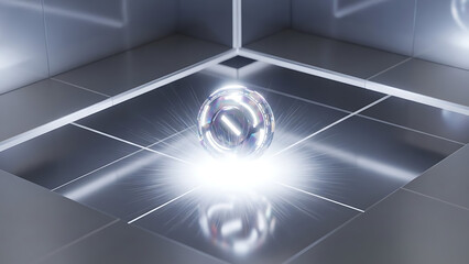 Glowing Tech Orb Energy