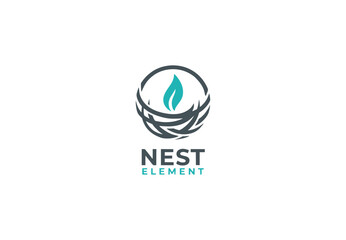 Nest concept logo design for your branding and identity