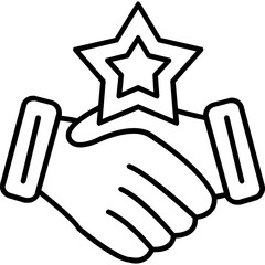 Fototapeta premium Star Achievement Icon