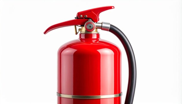 fire extinguisher on white background