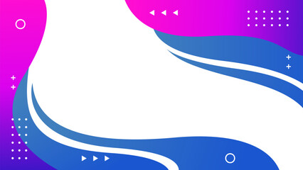 Abstract blue and purple gradient wave background with geometric shapes, modern wallpaper, suitable for templates, sale banners, business ads, covers, websites, and pages