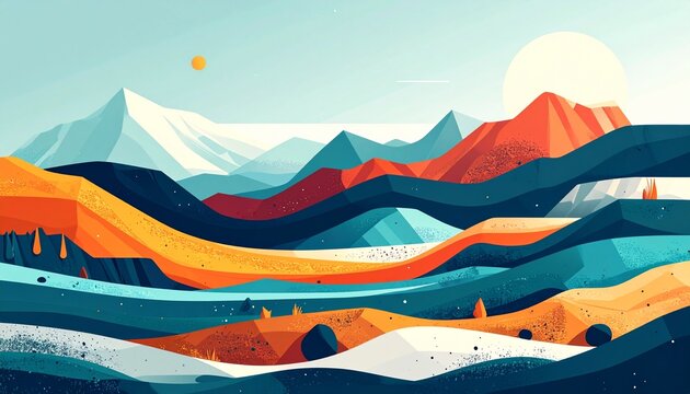 minimalist animation of underground geological layers
