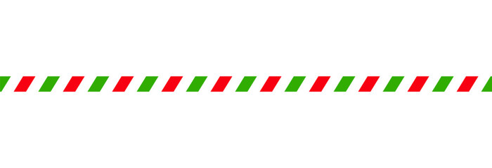 Christmas candy cane straight line in colorful stripes style. Colorful vector illustration