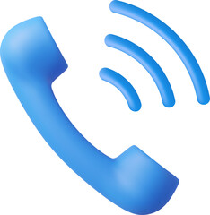 3D Realistic Phone Handset Ringing.