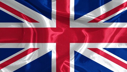 Flag of the United Kingdom (Union Jack) with red, white, and blue crosses representing national unity