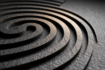 Modern biometric security concept with metallic scan arcs on matte black fintech background