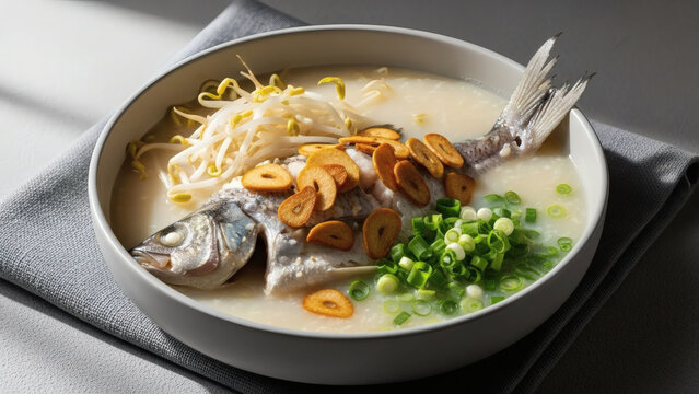 White Sour Fish Soup Suan Tang Yu Modern Styled Culinary Portrait