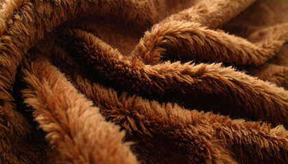 Close-up shot revealing the soft texture of plush pillow fabric home textiles cozy environment detailed view