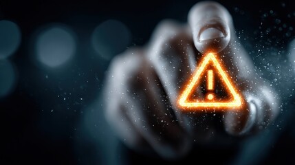 Mobile alert for system breach with digital threat notification and risk warning