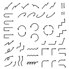 シンプルなやじるしのセット