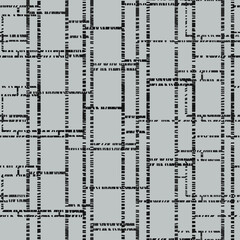 Abstract seamless pattern - black on grey.