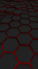 abstract background with hexagons