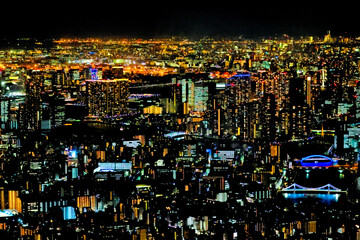 東京スカイツリーからの眺め・夜景（南方向）