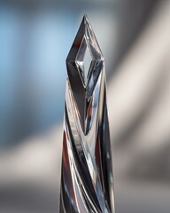Close Up Of A Facetted Award Trophy