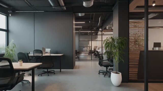 Modern Office Space with Open Layout.