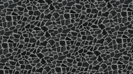 Dark Gray Irregular Stone Mosaic Pattern - A Textured Background for Design Projects