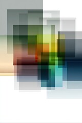 Obraz premium Abstract Geometric Pattern With Overlapping Squares