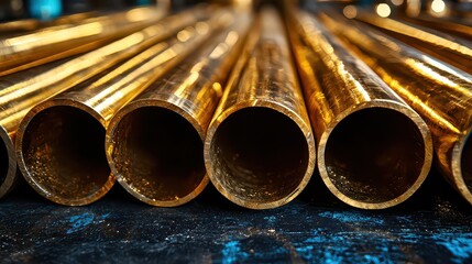 A stark backdrop of polished stainless steel pipes, a visual metaphor for the industrial heart of the metallurgical industry, hinting at strength, precision, and the raw power of metal 