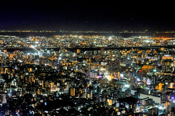 東京スカイツリーからの眺め（東方向）