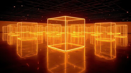 A vast, industrial warehouse, its interior bathed in the harsh glow of fluorescent lights, was a testament to the power of human ingenuity 