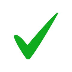 Green Checkmark Symbol PNG Isolated Transparent Background