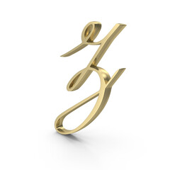 Obraz premium Premium Gold Calligraphy Letter Z Monogram Script Typography