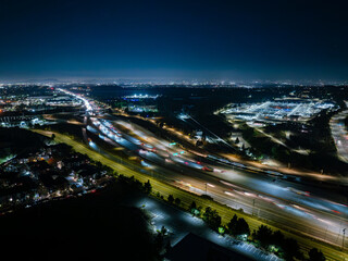 Obraz premium 5 freeway dusk night