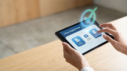 E-government online service enhancing citizen access via digital portals in modern technology environments