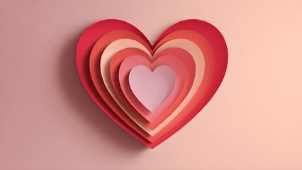 abstract modern art valentine background with love heart inspired gradient wave colors clean composition contemporary graphic design style