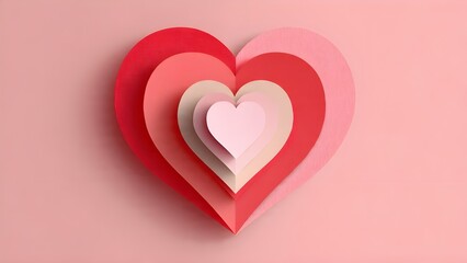 abstract modern art valentine background with love heart inspired gradient wave colors clean composition contemporary graphic design style