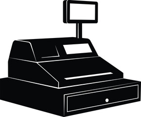 Cash Register Retail Business Vector Illustration