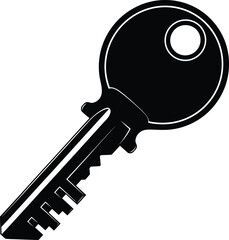 Key Security Access Symbol Vector Illustration