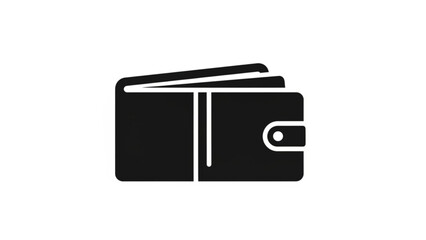 Wallet Icon: A sleek, minimalistic icon representing a wallet, a symbol of financial management and personal finance.