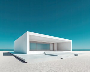 Modern Minimalist Beach House Design