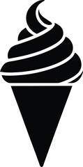 Ice Cream Cone Silhouette