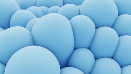 Soft, organic, abstract, light blue shapes create a textured, rounded surface