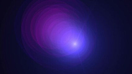 Abstract purple and blue light lens flare background