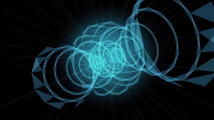 Abstract technology network connection data stream