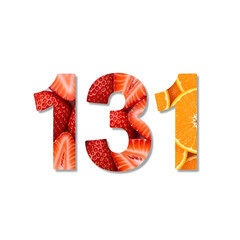 Creative fruit numbers