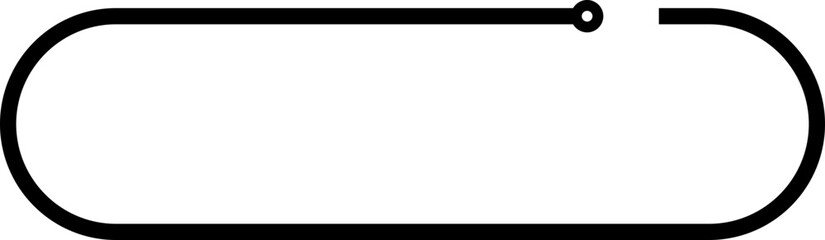 Obraz premium Line Rounded Rectangle