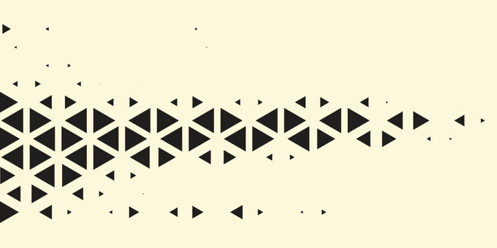 Halftone triangles pattern. Abstract geometric gradient background. Vector illustration, EPS 10. Vector illustration