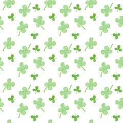 Watercolor seamless pattern St. Patrick day