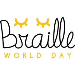 Lettering World Braille Day