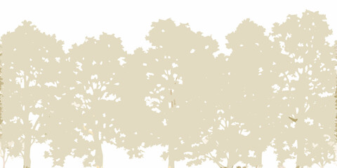Simple illustration of a dense forest with tall stylized trees © Sudhakar
