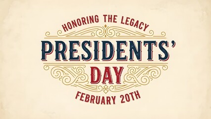 Presidents day graphic design
