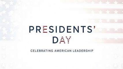 Presidents day celebration background