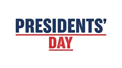 Presidents day logo or graphic design